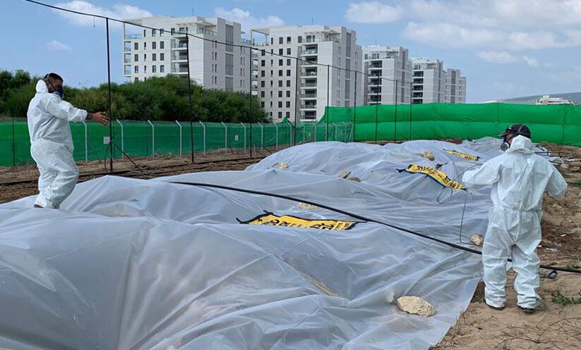 ביצוע עבודות לשיקום קרקעות מזוהמות באסבסט במתחם רכבת ישראל "אזור תעשייה צפוני"