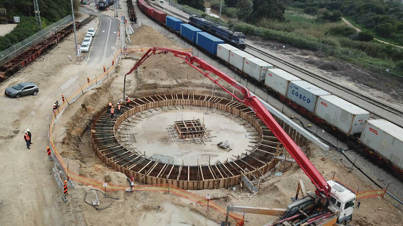 Read more about the article Construction of a railway turntable, Ashdod and Tzefa