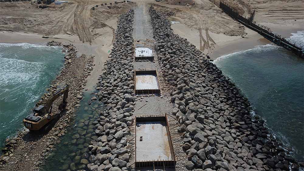 הקמת המכשול הימי בגבול רצועת עזה