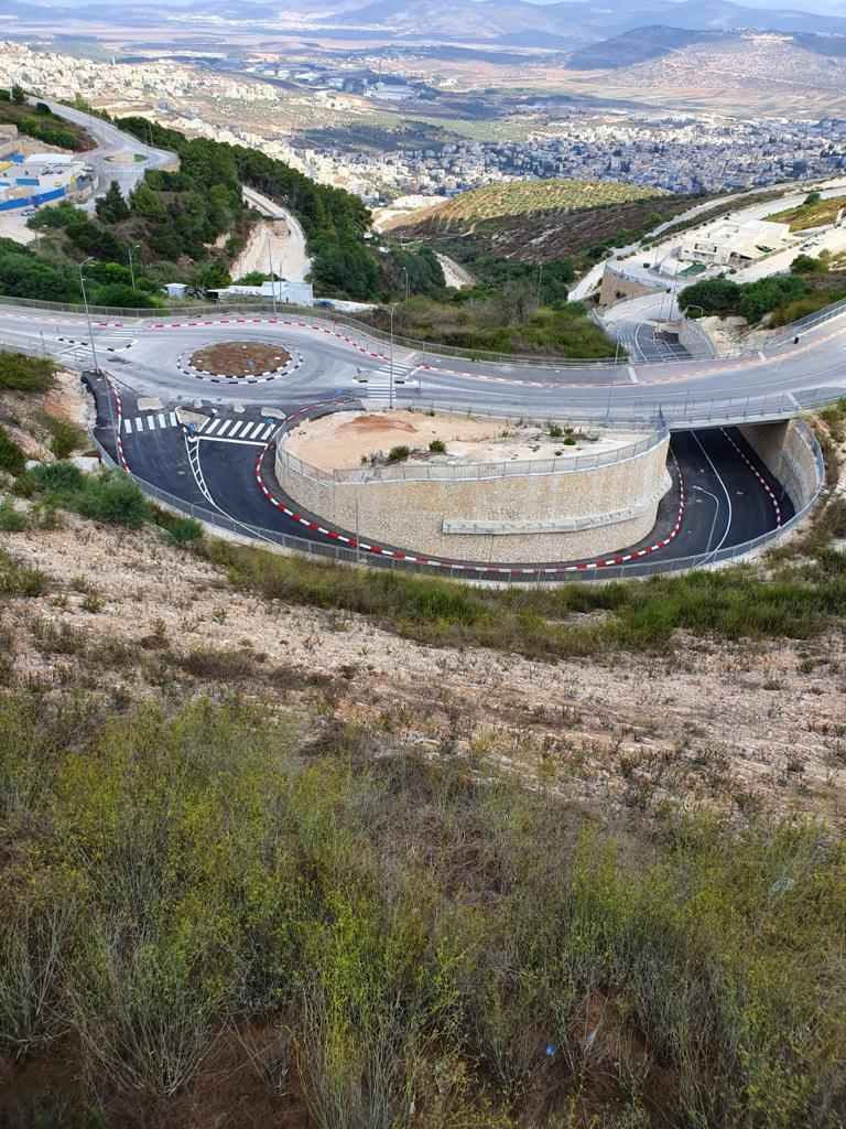 הקמת גשר כביש 12 הר יונה נצרת עלית